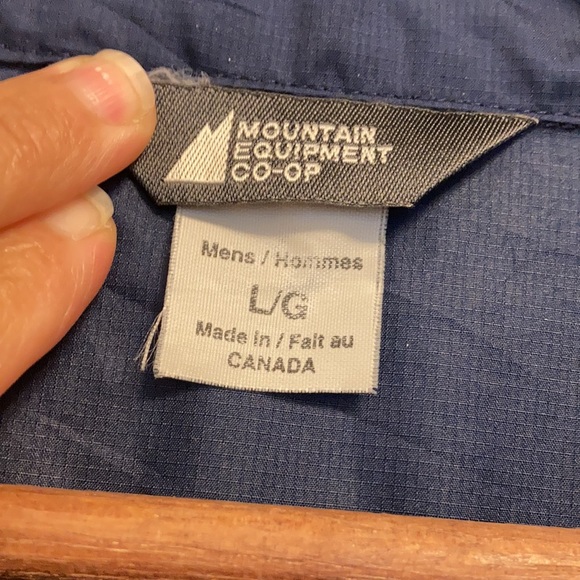 MEC Jacket Mens Large Blue Lightweight Cycling Full Zip - Picture 8 of 11